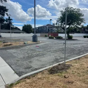Fence Post Hole Digging and Chain Installation in Campbell